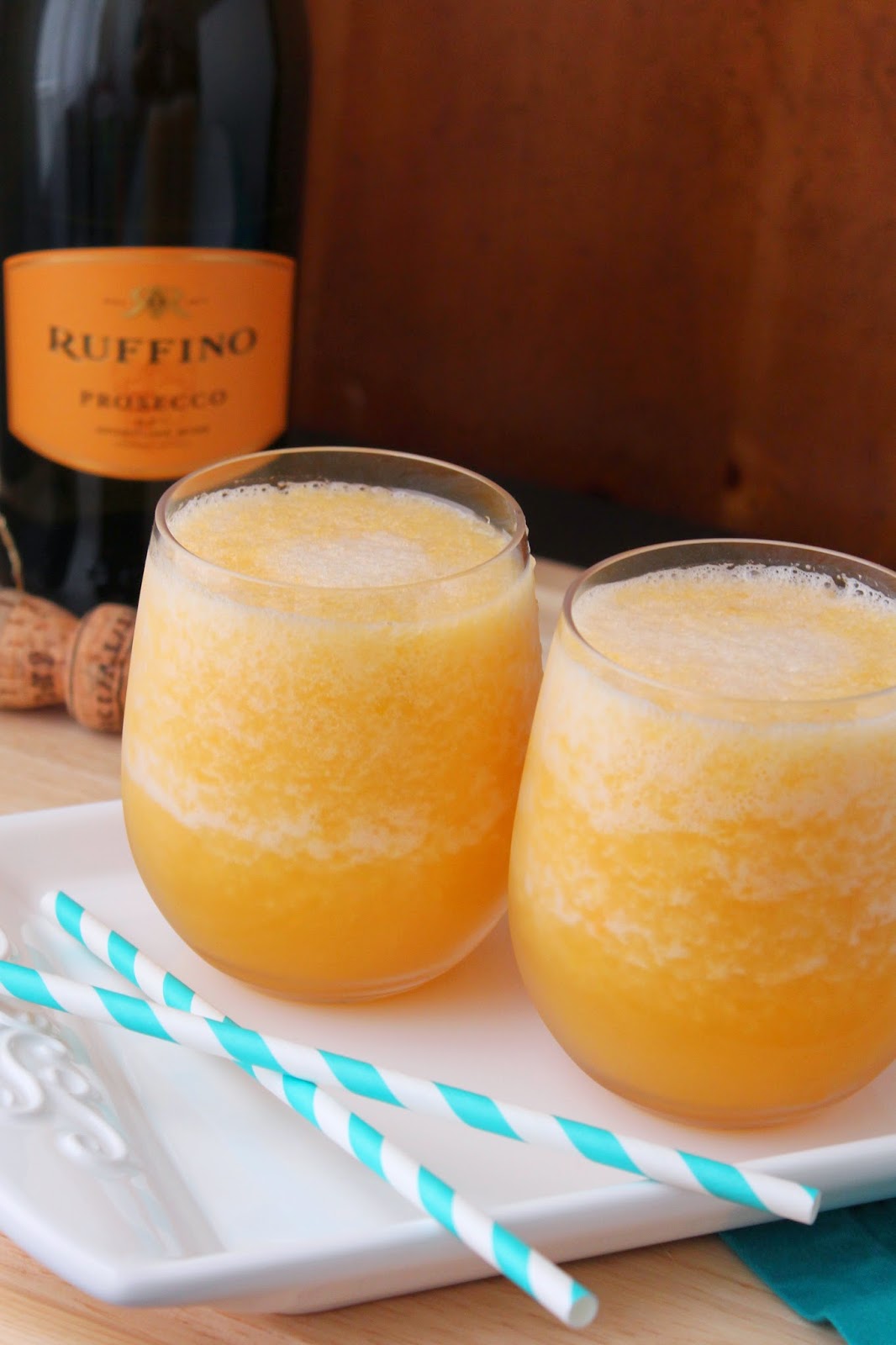 Frozen Peach Bellini For Brunchweek Love And Confections