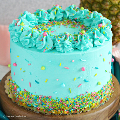 Pineapple Paradise Layer Cake - Love and Confections